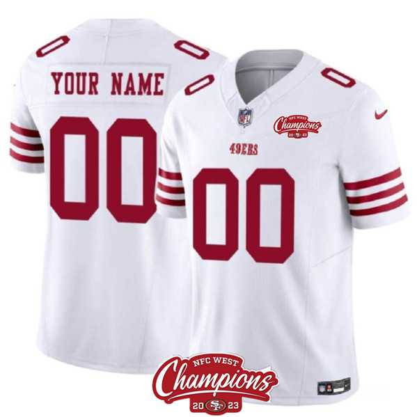 Men & Women & Youth San Francisco 49ers Active Player Custom White 2023 F.U.S.E. NFC West Champions Patch Football Stitched Jersey,We sell and wholesale Men & Women & Youth San Francisco 49ers Active Player Custom White 2023 F.U.S.E. NFC West Champions Patch Football Stitched Jersey on line form chian!